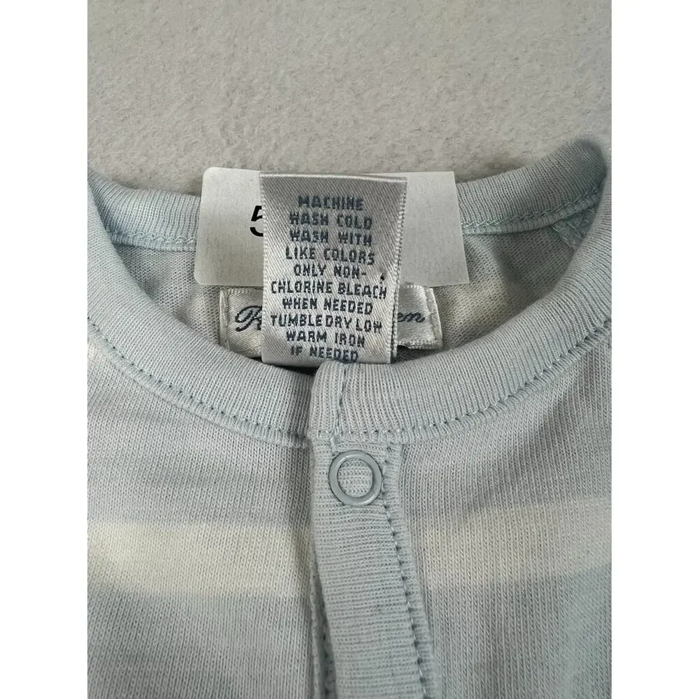 Polo Ralph Lauren Coverall Baby Size 6 Months One Piece Fleece full Button Front
